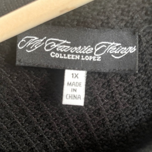 COLLEEN LOPEZ MY FAVORITE THINGS Favorite - Cardigan with Rhinestone Buttons 1X - Picture 8 of 16
